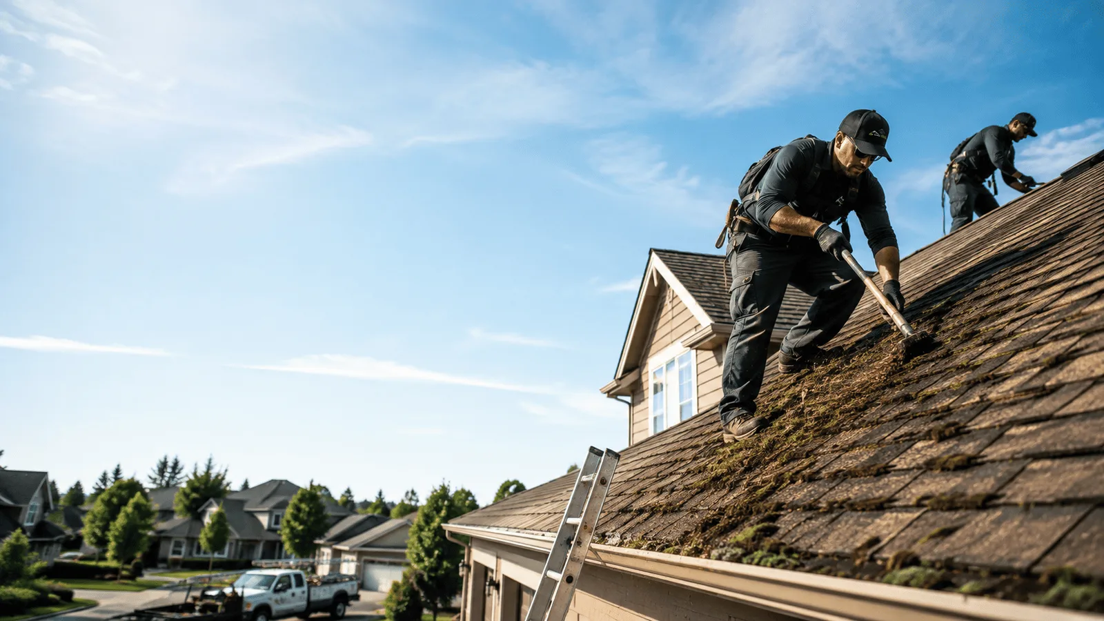 Roof Moss Removal in Pecan Gap, TX near me